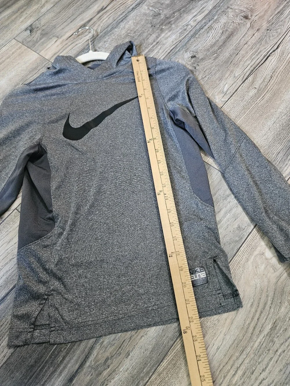 Nike Gray Dri-FIT Hoodie with Swoosh
